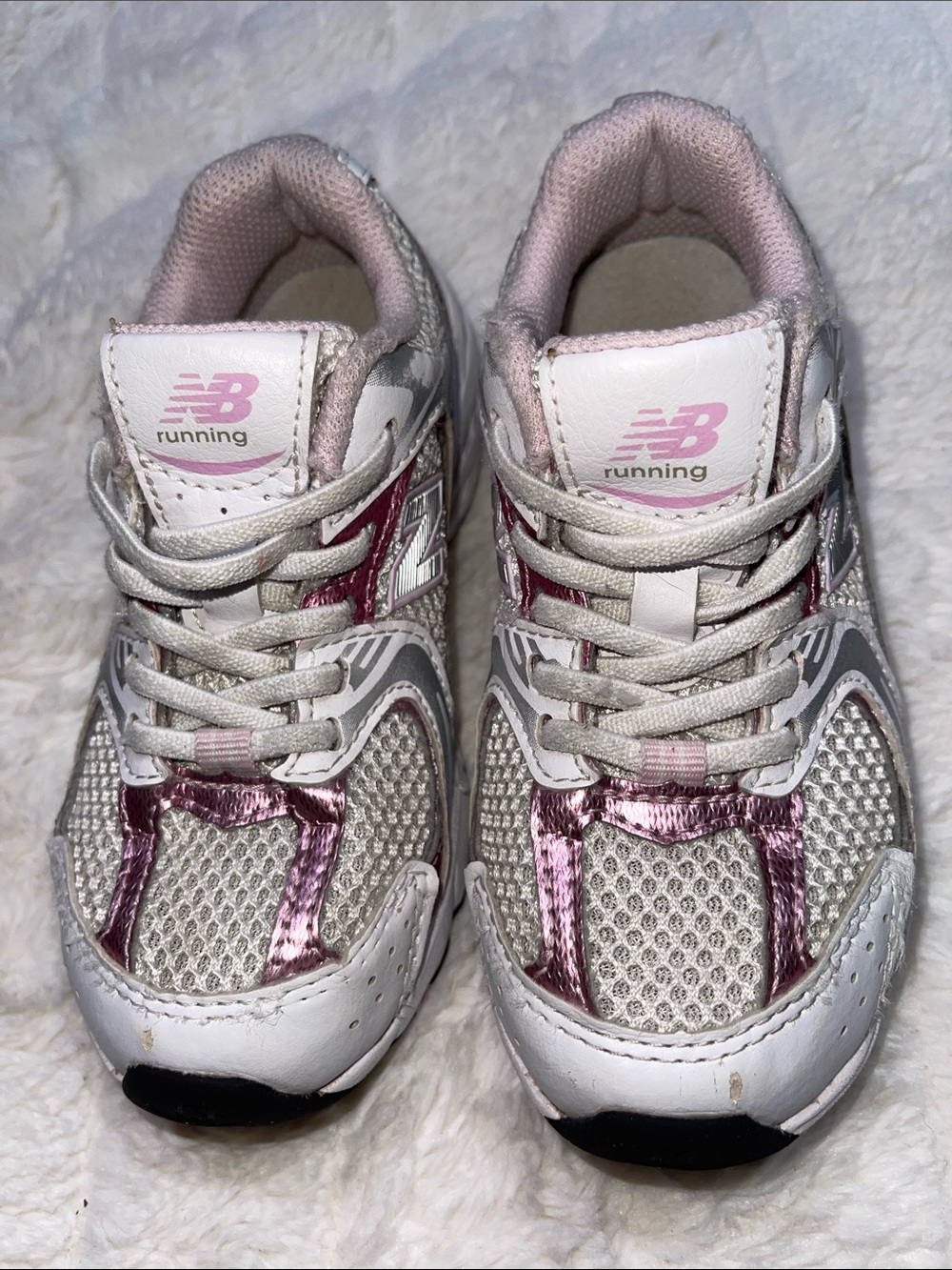 New Balance 530 Kids Silver & Pink Running Shoes